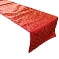 thumbnail image 1 of Brocade Table Runner Christmas Holiday Collection Glittery Stars Red, 1 of 4