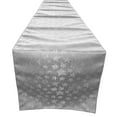 thumbnail image 1 of Brocade Table Runner Christmas Holiday Collection Glittery Stars Silver, 1 of 3