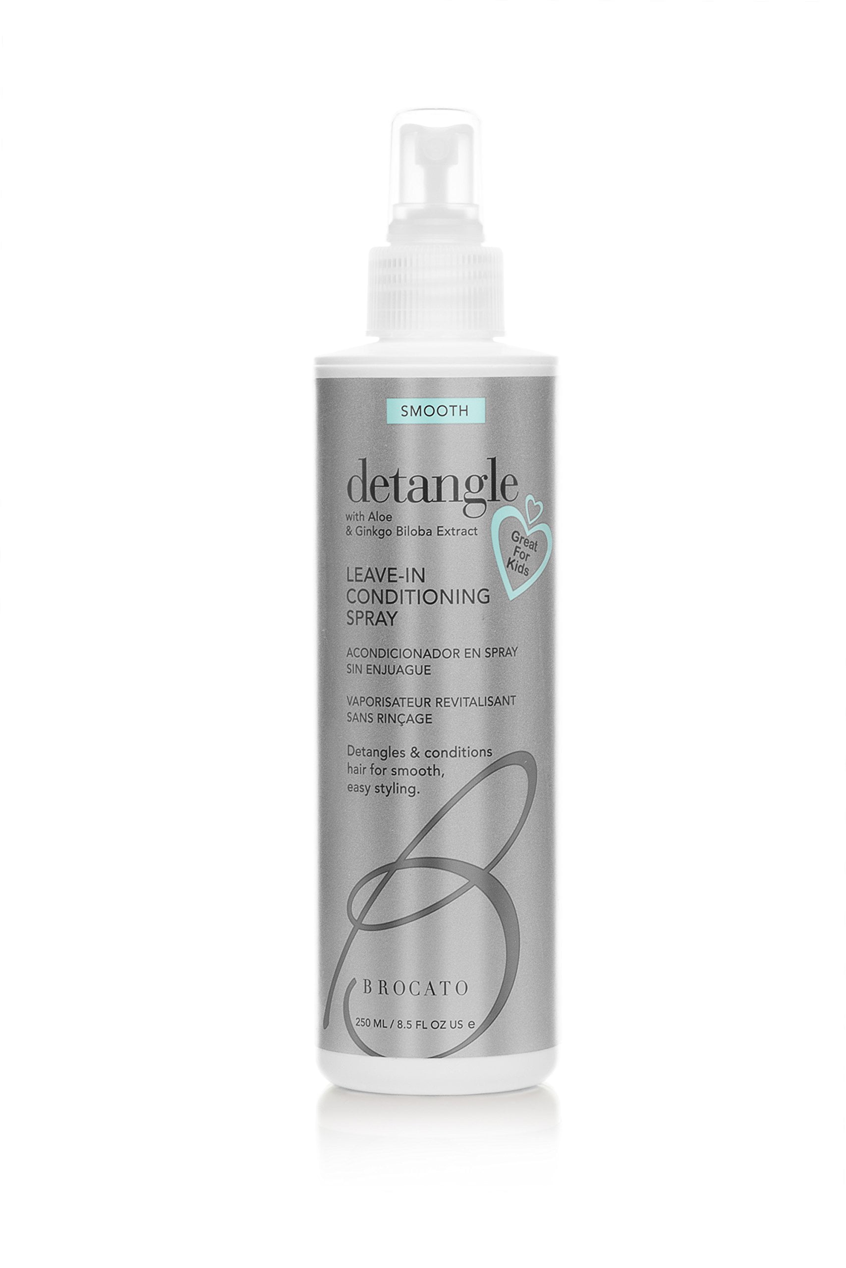 Brocato Detangle Leave In Conditioner Spray, 8.5 oz | Hair Detangler & Conditioning Spray for Women to Smooth Hair | Tame Frizz & Provide Sun & Heat Protection | Detangling for All Hair Types