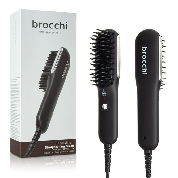 Brocchi | Beard Styling Straightening Ionic Hot Brush for Men