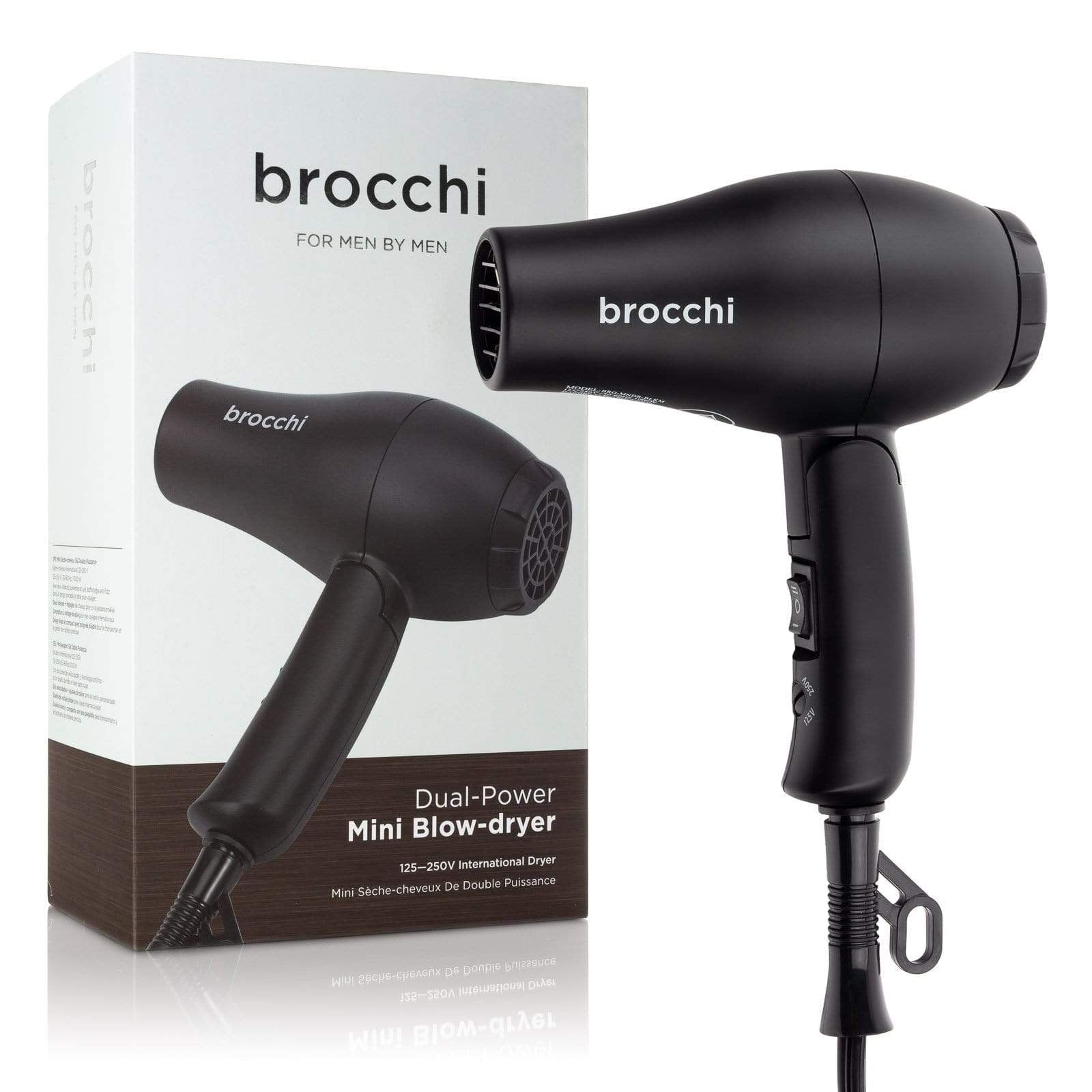 Brocchi | Lightweight Portable Mini Foldable Travel Blow-Dryer for Men