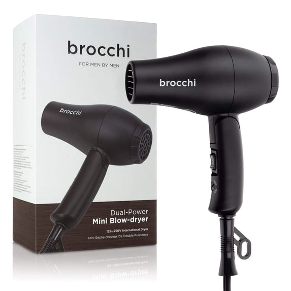 Brocchi | Lightweight Portable Mini Foldable Travel Blow-Dryer for Men