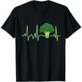 thumbnail image 1 of Broccoli Heartbeat Broccoli Lover Gift T-Shirt, 1 of 4
