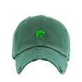 thumbnail image 1 of Broccoli Vintage Baseball Cap Embroidered Cotton Adjustable Distressed Dad Hat Hunter Green, 1 of 1