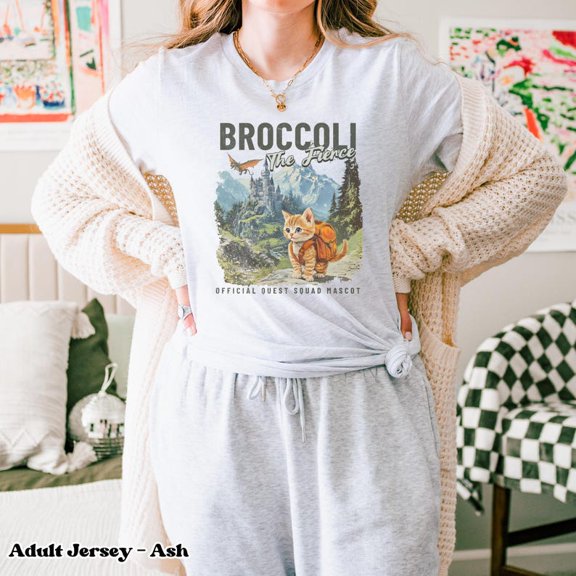 Broccoli the Fierce Shirt, Sworn Protector of the Quest Squad Tee, Fourth Wing Inspired, Fantasy Bookish, Dragon Rider Gift, Ridoc Merch