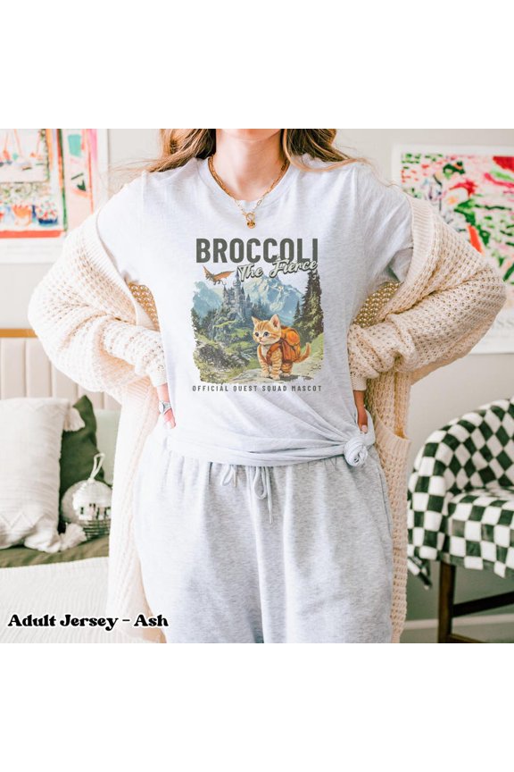 Broccoli the Fierce Shirt, Sworn Protector of the Quest Squad Tee, Fourth Wing Inspired, Fantasy Bookish, Dragon Rider Gift, Ridoc Merch
