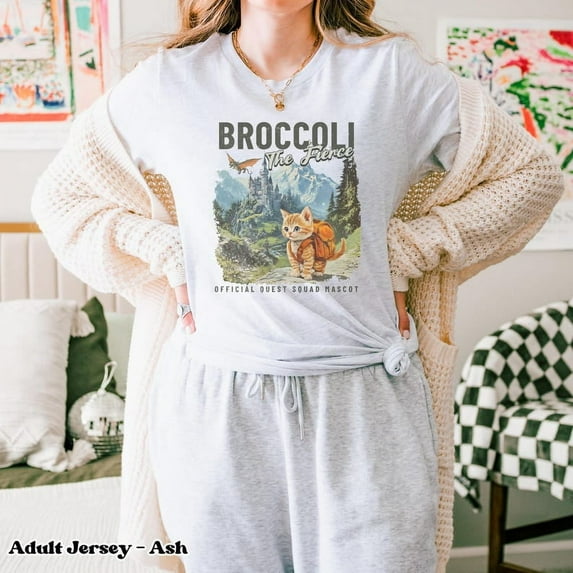 Broccoli the Fierce Shirt, Sworn Protector of the Quest Squad Tee, Fourth Wing Inspired, Fantasy Bookish, Dragon Rider Gift, Ridoc Merch