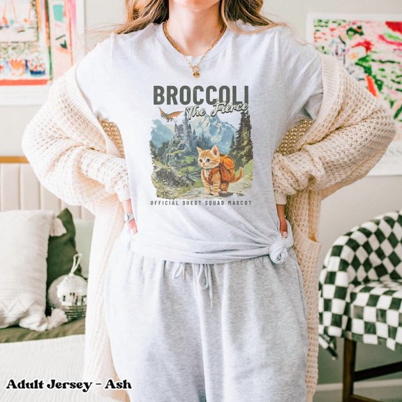 Broccoli the Fierce Shirt, Sworn Protector of the Quest Squad Tee, Fourth Wing Inspired, Fantasy Bookish, Dragon Rider Gift, Ridoc Merch
