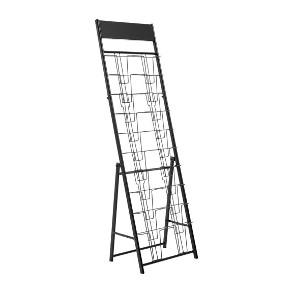Brochure Display Rack 20 Pockets - Magazine Holder Floor Stand