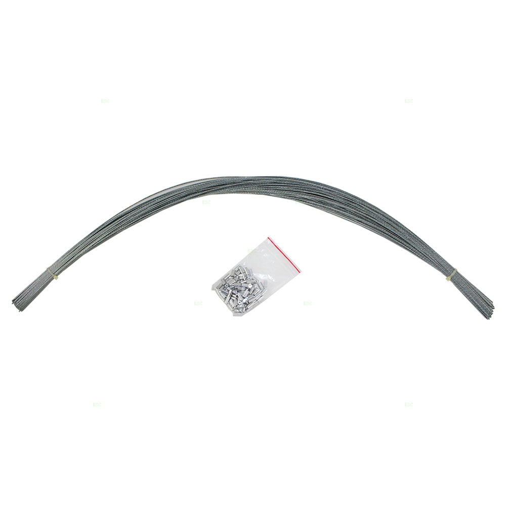 Brock 100 Pc Set Steering Wheel Key Cable Lock Kit 31" x 1/6" & 100