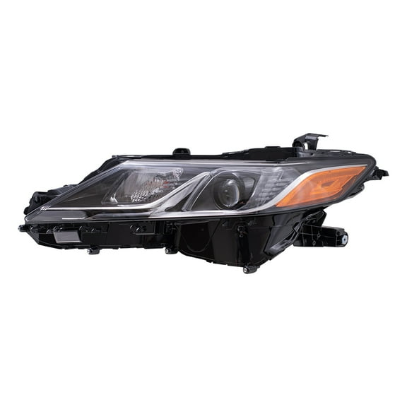 Brock Headlight for 2019-2022 Camry LED Chrome Bezel NA Built L/LE/SE w/o LED Signal Left
