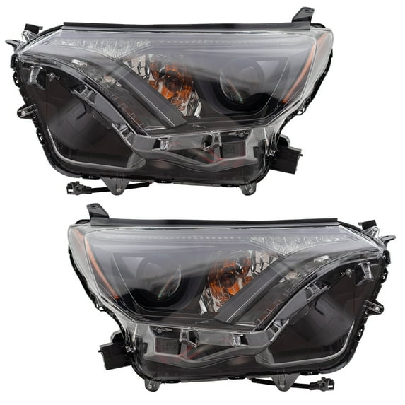 Brock Headlight for 2016-2018 RAV4 w/ Black Bezel Set 811500R180