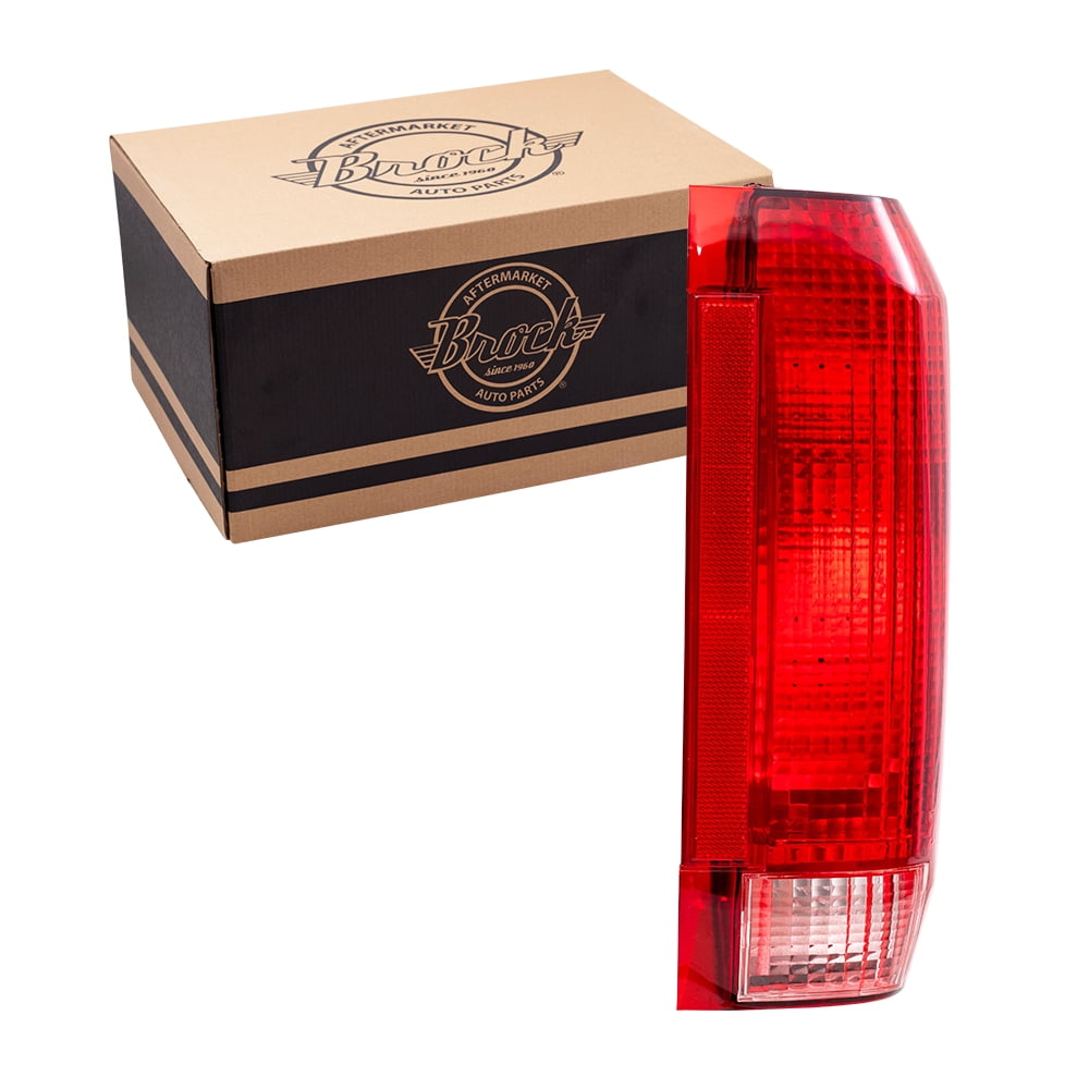 Pair Of Tail Lights For Ford F150 F250 F350 Bronco 1990-1996 - Direct Fit Replacement - Halogen