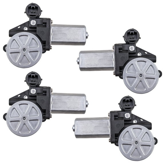 Brock Aftermarket Replacement Power Window Motor With 2 Pin Connector 4 PC Set Compatible With 2002-2008 Toyota Models