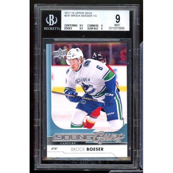 Brock Boeser Rookie Card 2017-18 Upper Deck #247 BGS 9
