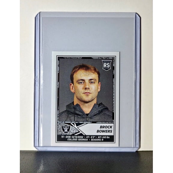 Brock Bowers 2024 Panini NFL Sticker #273 Las Vegas Raiders