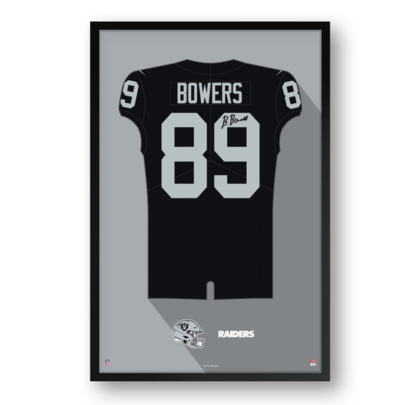 Brock Bowers Las Vegas Raiders Framed 14" x 20" Jersey Art Print