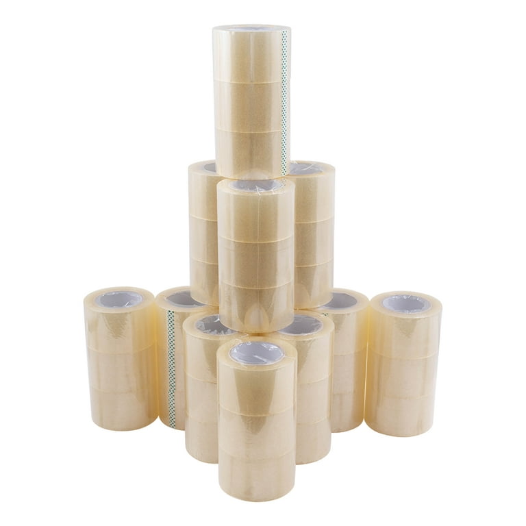 Sure-Max 6 Rolls Extra-Wide Shipping & Packing Tape (3 x 110 yard/330'  each) - Moving & Adhesive Carton Sealing - 2.0mil Clear