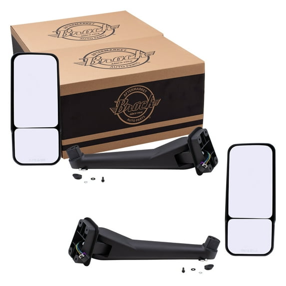 Brock Power Mirror for 2003-2009 C6500 Kodiak Manual Fold Set 25886110 2003-2009 C7500 Topkick