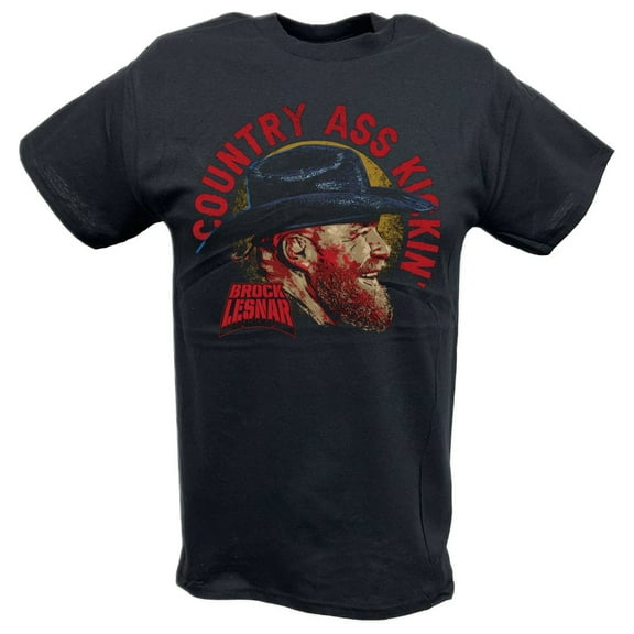 Brock Lesnar Country Kickin Black T-shirt