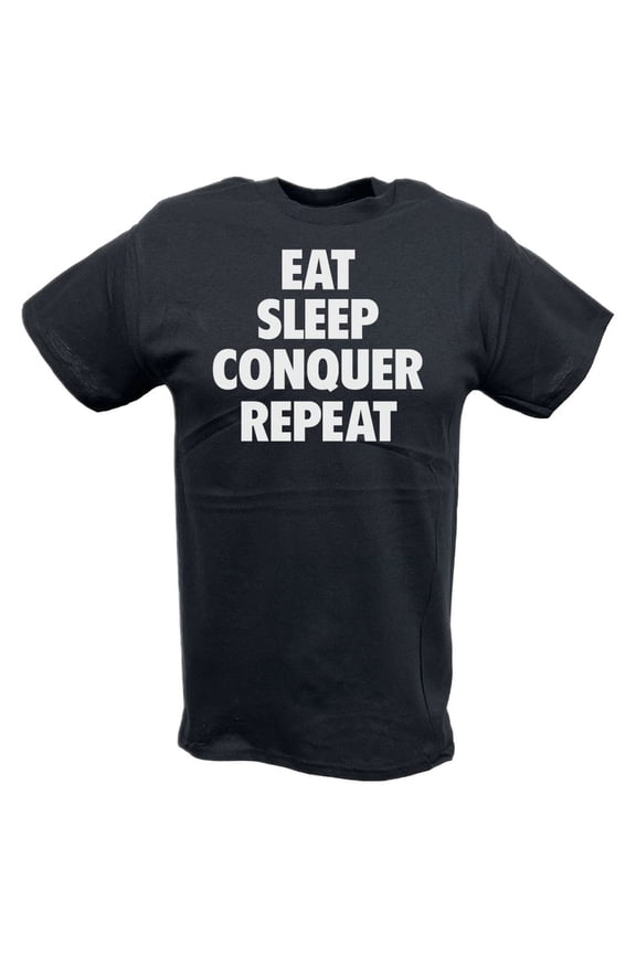 Brock Lesnar Eat Sleep Conquer Repeat Mens Black T-shirt XL