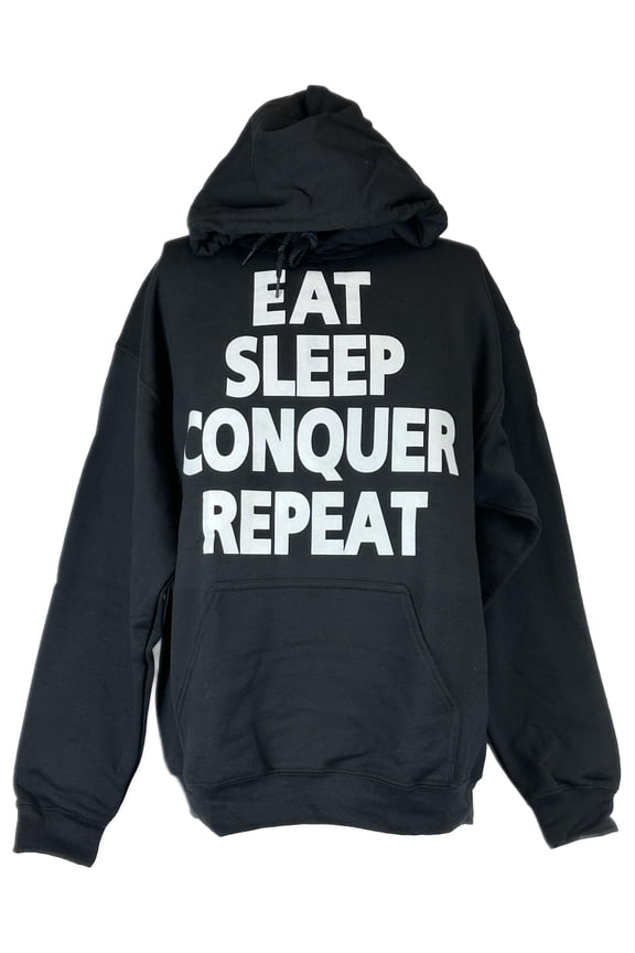 Brock Lesnar Eat Sleep Conquer Repeat Pullover Hoody Sweatshirt New XL