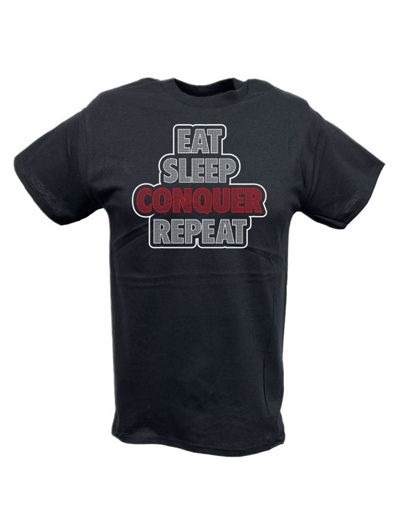 Brock Lesnar Eat Sleep Conquer Repeat WWE Mens T-shirt S