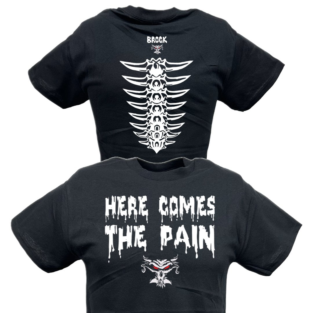 Brock Lesnar Here Comes The Pain Mens Black T-shirt 5XL