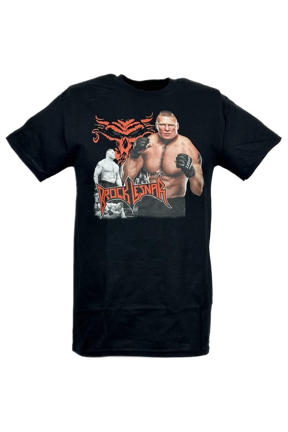 Brock Lesnar Ready to Fight Mens Black T-shirt