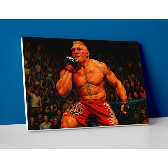 Brock Lesnar UFC Poster or Canvas Wall Art