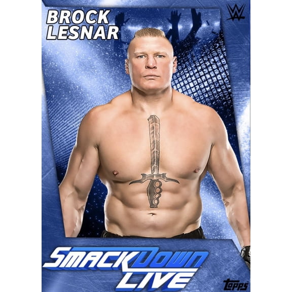 Brock Lesnar Wrestling Legend Wall Art WWE Style Athlete Portrait Poster Featuring Smackdown Decor Size 24x36 Unframed Poster