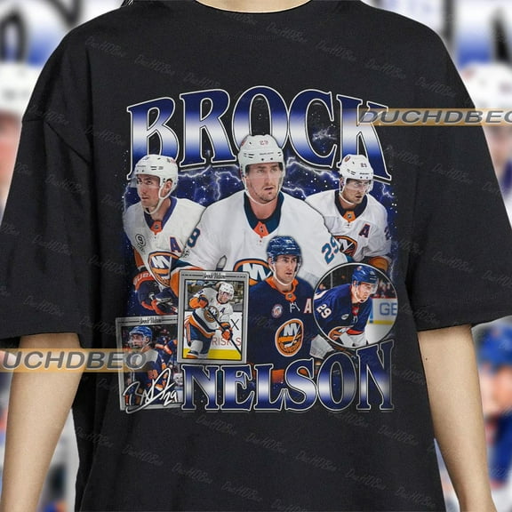 Brock Nelson Shirt Ice Hockey Professional Hockey Championship Sport Vintage Shirt Graphic Tee Gift Fans