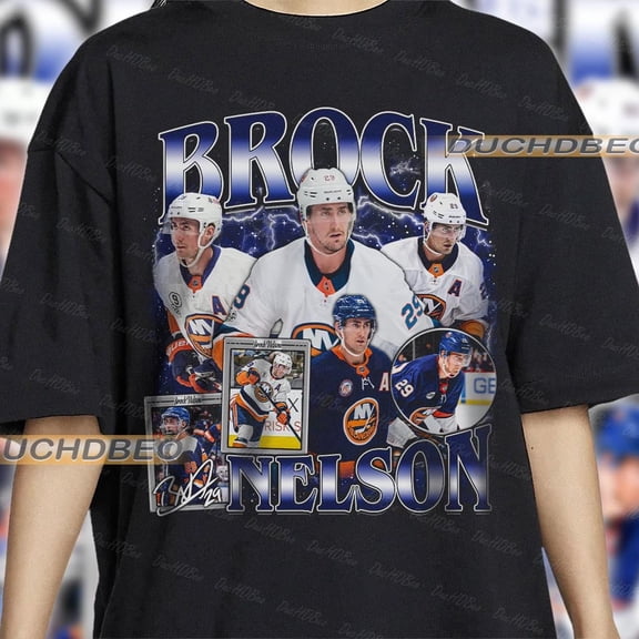 Brock Nelson Shirt Ice Hockey Professional Hockey Championship Sport Vintage Shirt Graphic Tee Gift Fans