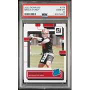Brock Purdy 2022 Donruss Rated Rookie Football Card #374 Graded PSA 10 Cert 83874857