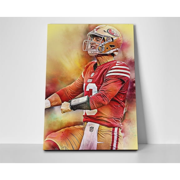 Brock Purdy NFL Poster or Wrapped Canvas