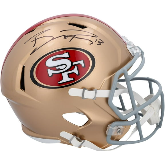 Brock Purdy San Francisco 49ers Autographed Riddell Speed Replica Helmet - Fanatics Authentic Certified
