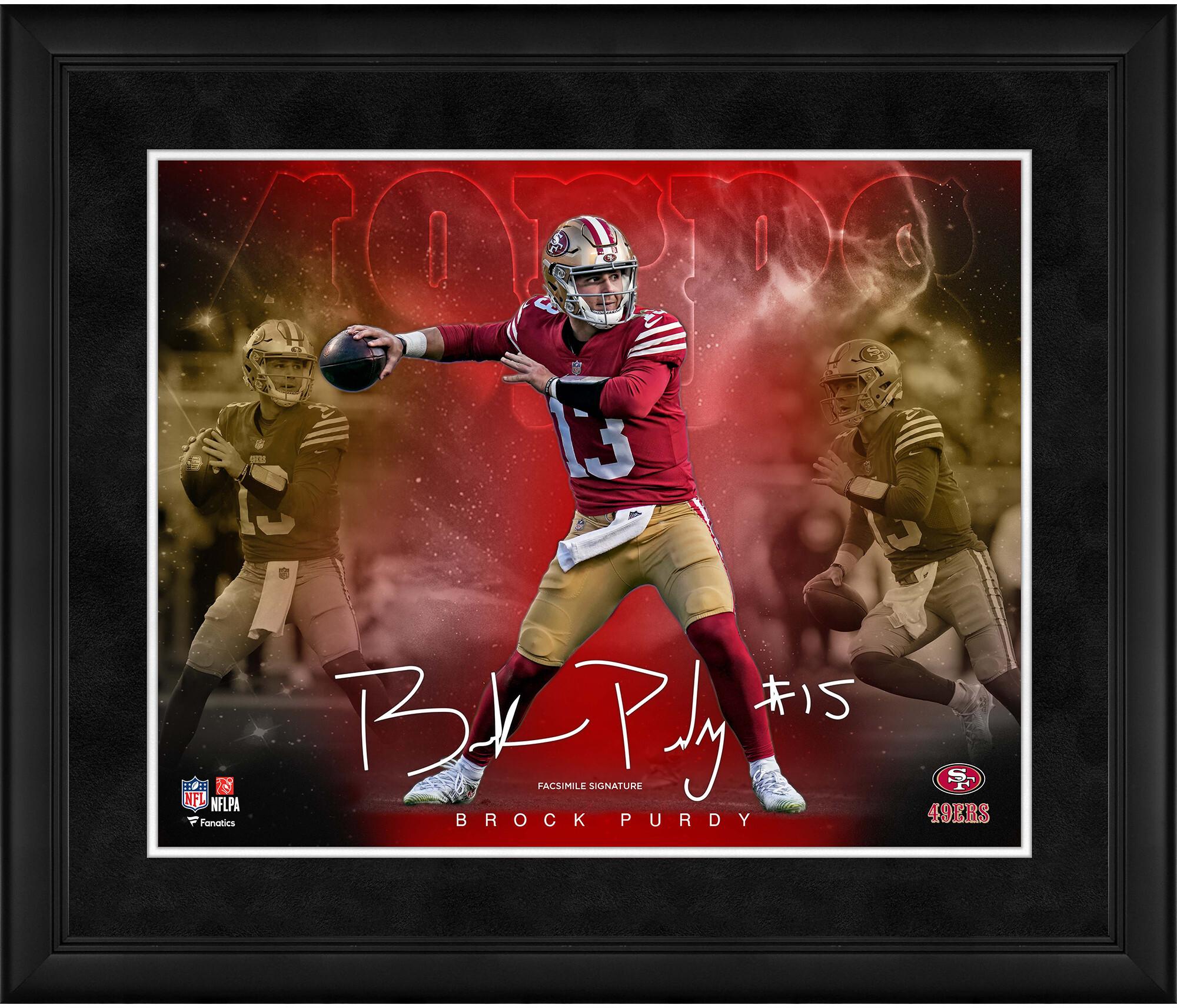 Brock Purdy San Francisco 49ers Framed 16" x 20" Stars of the Game Collage - Facsimile Signature - Fanatics Authentic Certified