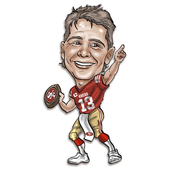 Brock Purdy San Francisco 49ers Metal Caricature Wall Art