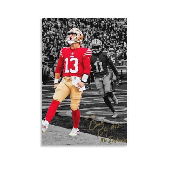 Brock Purdyy Poster Canvas Poster Poster Cool Artworks Painting Wall Art Canvas Prints Hanging Picture Home Decor Posters Gift 08x12inch(20x30cm)