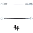 thumbnail image 1 of Brock Replacement 4 Pc Set Tailgate Cables with Striker Bolts Compatible with 1999-2009 Silverado Sierra Avalanche Escalade EXT H2 Pickup Truck 88980509, 1 of 9