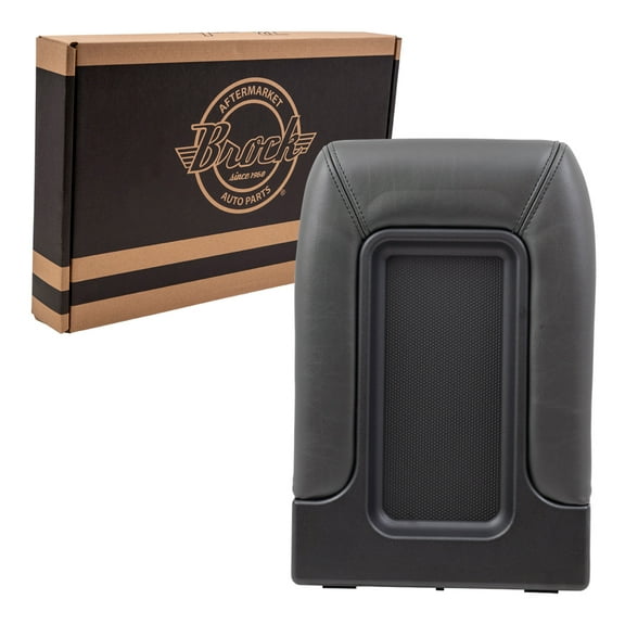 Brock Replacement Dark Gray Center Console Lid Repair Kit Compatible with 2001-2006 Silverado Sierra Pickup Truck Tahoe Yukon & XL 19127364