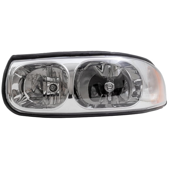 Brock Headlight for 2000-2005 LeSabre Custom w/ Fluted High Beam 3 Bulbs Left 19245377