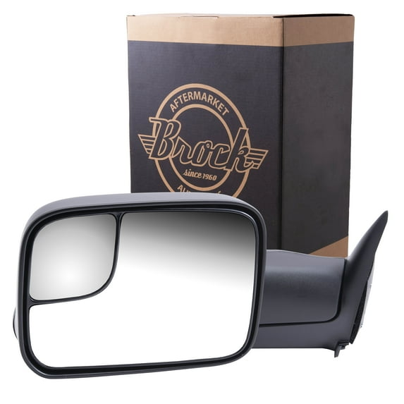 Brock Manual Tow Mirror for 1994-2001 Ram 1500 7X10 Flip-Up Mounting Bracket New Arm Design Left