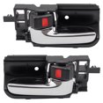 thumbnail image 1 of Brock Replacement Driver and Passenger Inside Inner Black & Chrome Door Handles Compatible with 2003-2008 Corolla 2005-2010 tC 69206-02090-E0 69205-02090-EO, 1 of 9