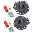 thumbnail image 1 of Brock Replacement Driver and Passenger Inside Interior Gray Door Handle with Housing Repair Kits Compatible with 06-10 Commander SUV 1PF031DVAA 1PF021DVAA, 1 of 9