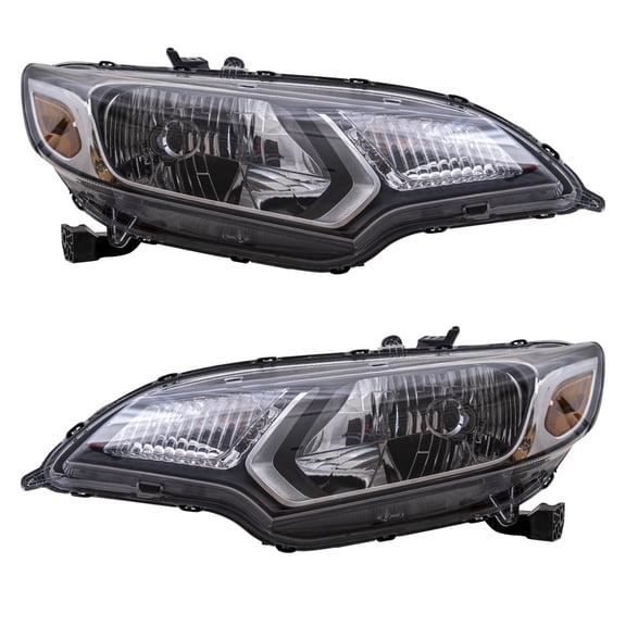 Brock CAPA Headlight for 2015-2017 Fit Mexico Built Set