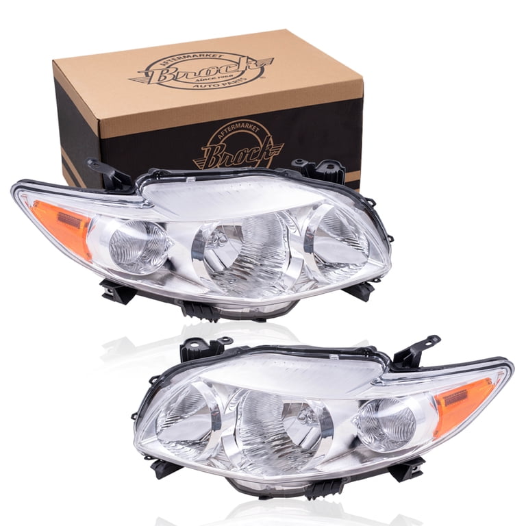 Headlight Assembly for 2005-2008 Toyota Corolla, Right (Passenger), Halogen, CE