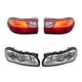 thumbnail image 1 of Brock Replacement Driver and Passenger Side Headlights and Tail Lights with Circuit Board Quarter Mounted 4 Piece Set Compatible with 1997-2003 Malibu & 2004-2005 Malibu Classic, 1 of 9