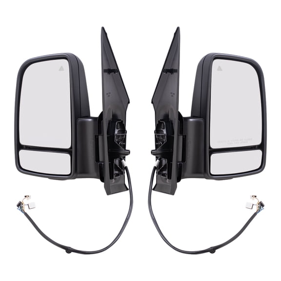 Brock Power Mirror for 2019-2024 Sprinter 3500XD Short Arm Blind Spot Detection Set 9108107902