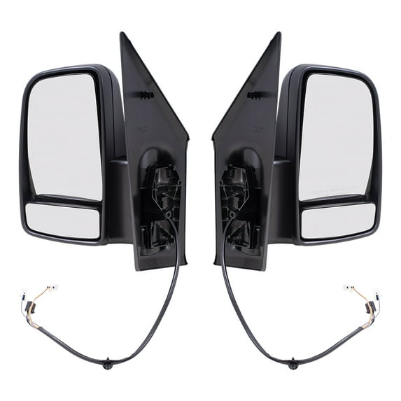 Brock Power Mirror for 2019-2024 Sprinter 3500XD Short Arm Turn Signal Indicator Heated Set